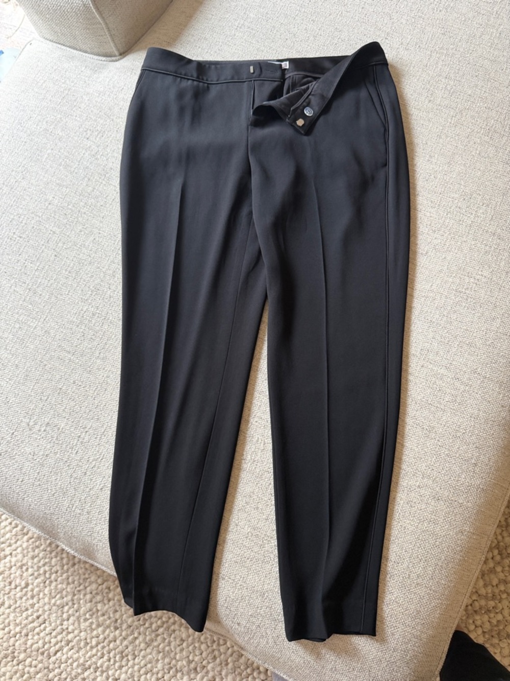 Chelsea 28 Black Dress Pants - Tailored Classic Trousers size 8